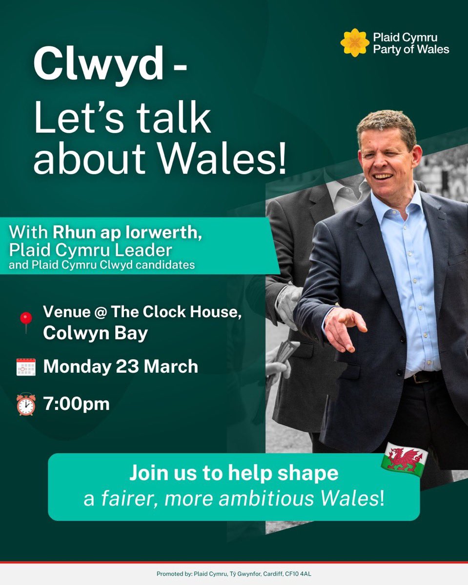 LlyrGruffydd's tweet photo. This Monday in Colwyn Bay.
All welcome! https://t.co/fHOaEvUX0Y