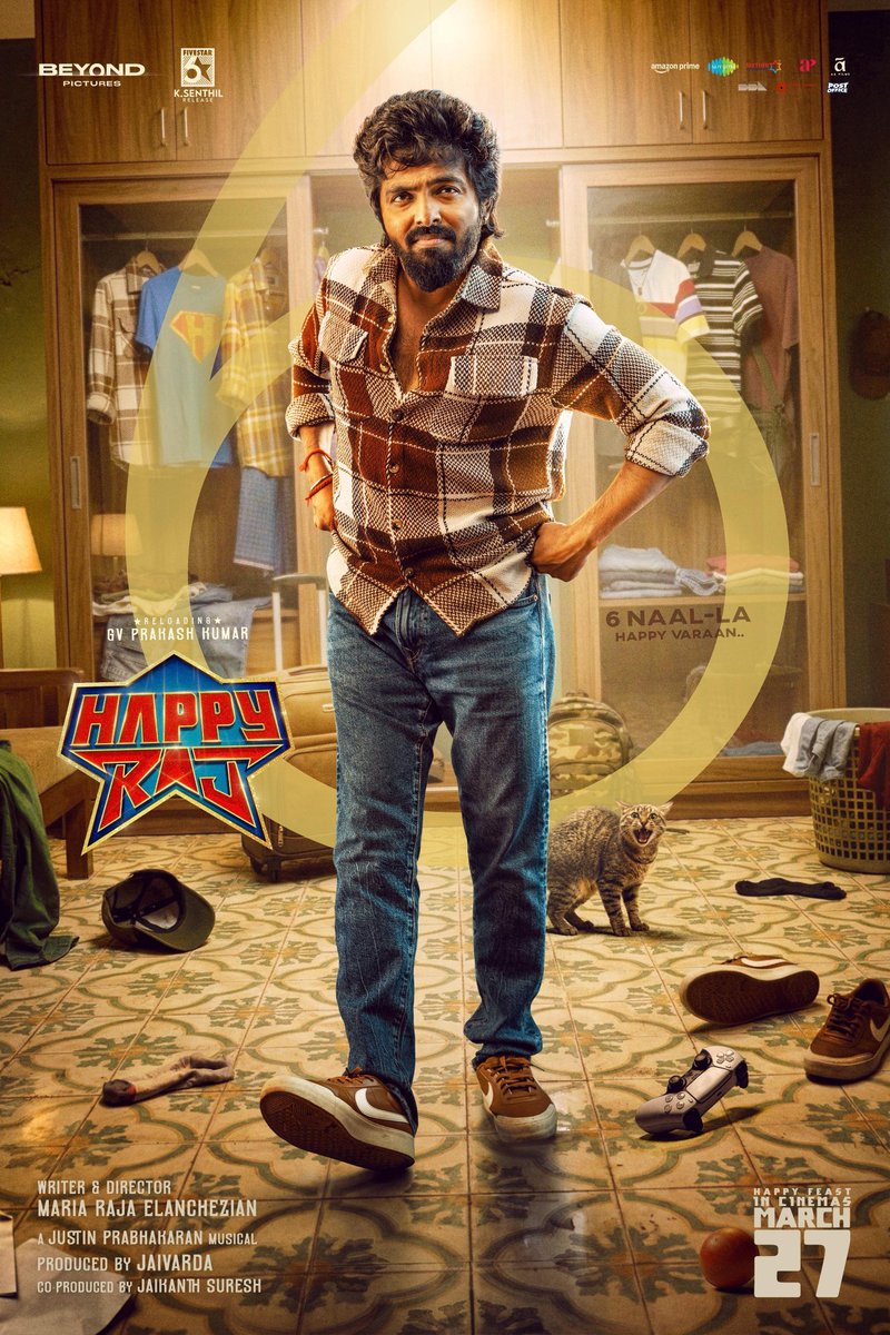 victorkd1us's tweet photo. Just 6 days 🔥

#HappyRaj coming strong ⏳

Good entertainer loading from @gvprakash 💯❤ https://t.co/Tco6JoGjmF