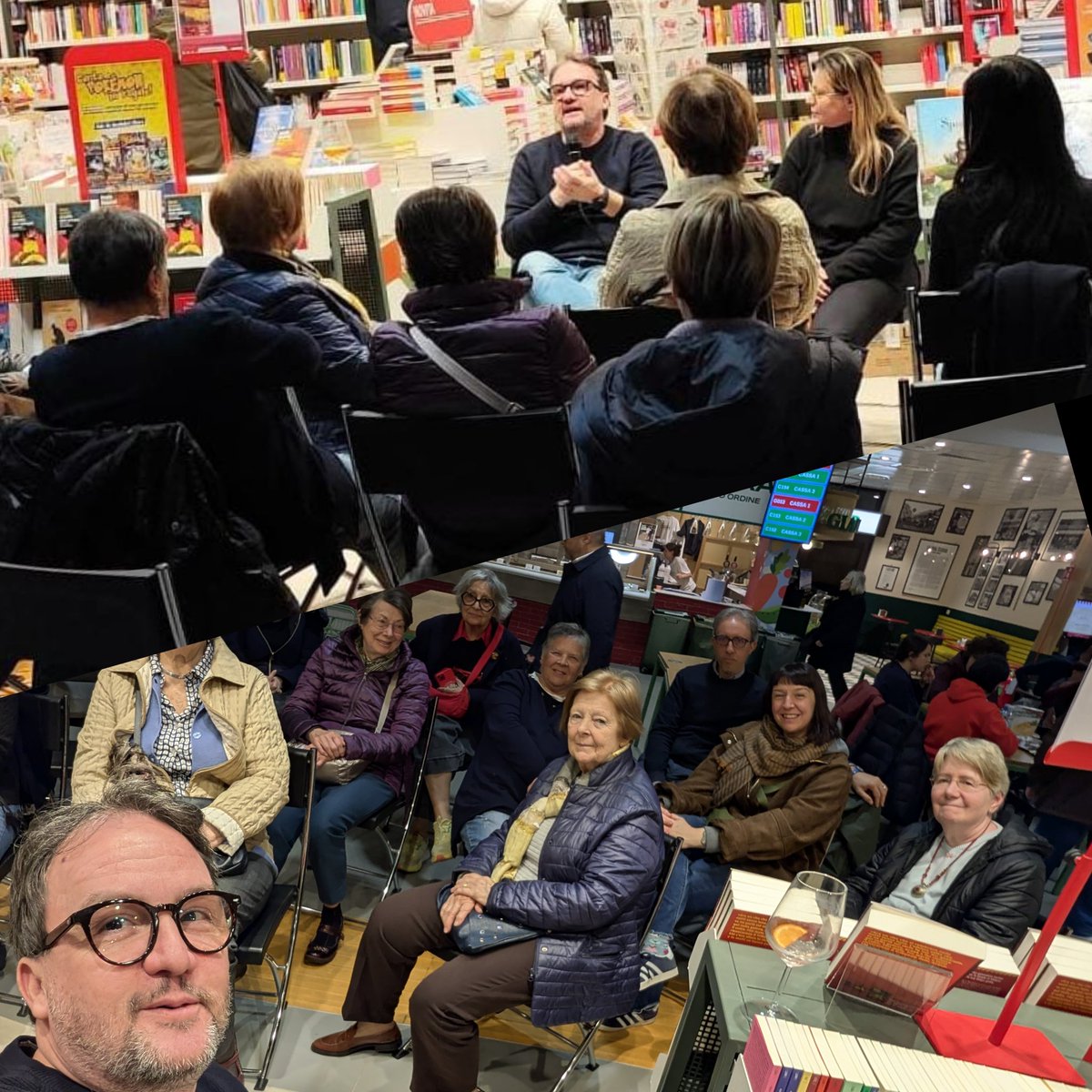 Che bella accoglienza e quanti lettori ieri sera alla @mondadoribookstoremilanorombon !
Grazie davvero per l'entusiasmo con cui avete accolto Radeschi che a Lambrate ci bazzica parecchio!
#LUltimaCosaCheSai #AiConfiniDellaMetropoli #giallo #milanoingiallo