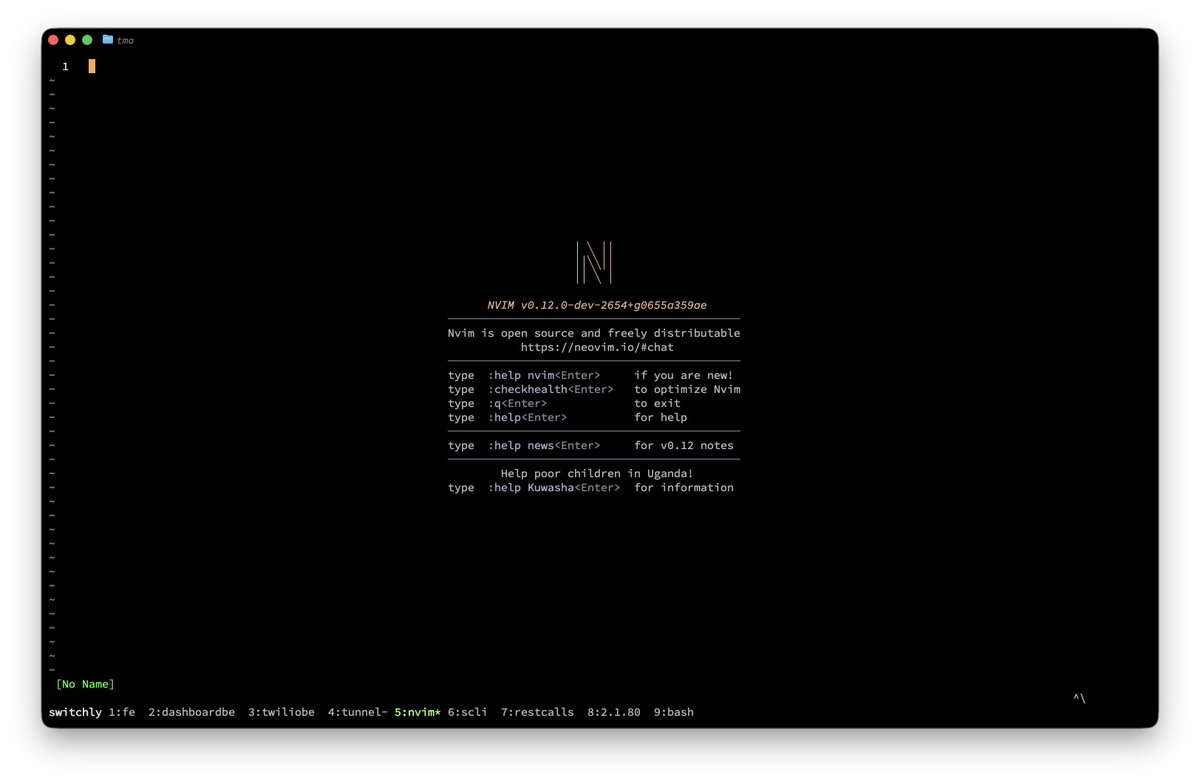 VS Code users: "We got a new icon update!"

Neovim users: "The ASCII geometry of the new startup logo in v0.12-dev is peak engineering." 📐

The grind for the perfect dev environment never stops. Stay nightly, friends. 🌙

#neovim #nvim #programming #devlife
