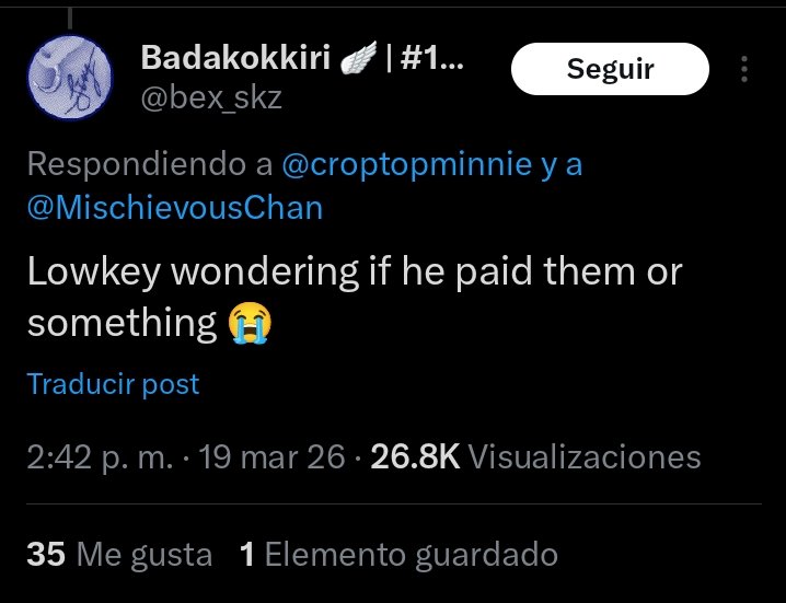 Ofc I'm blocked lmao 
This btch won't ever stop talking about Woojin, mf trying so hard to stay relevant.