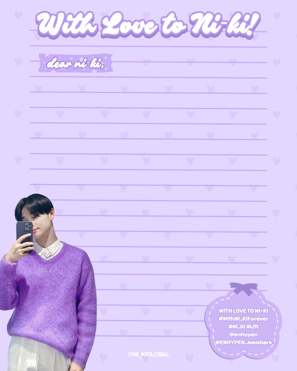 ENHYPEN NI-KI GLOBAL FANBASE tweet media