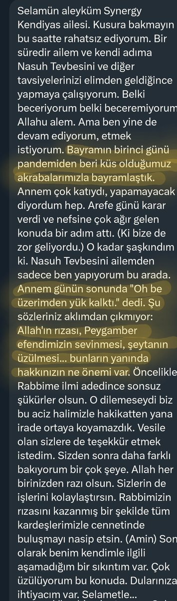 SynergyKendiyas's tweet photo. Affetmek, merhamet etmek, küslükleri bitirmek, Rabbimizin rızasına kavuşmak, Efendimiz'i  sevindirmek için 
hala geç değil... https://t.co/pmBpinAqYq