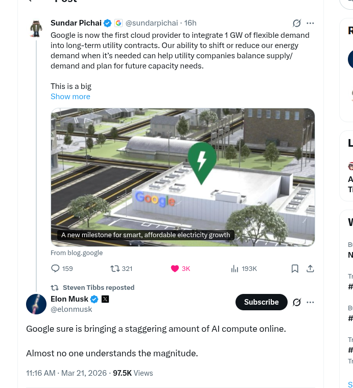 Pichai 1GW contract screenshot