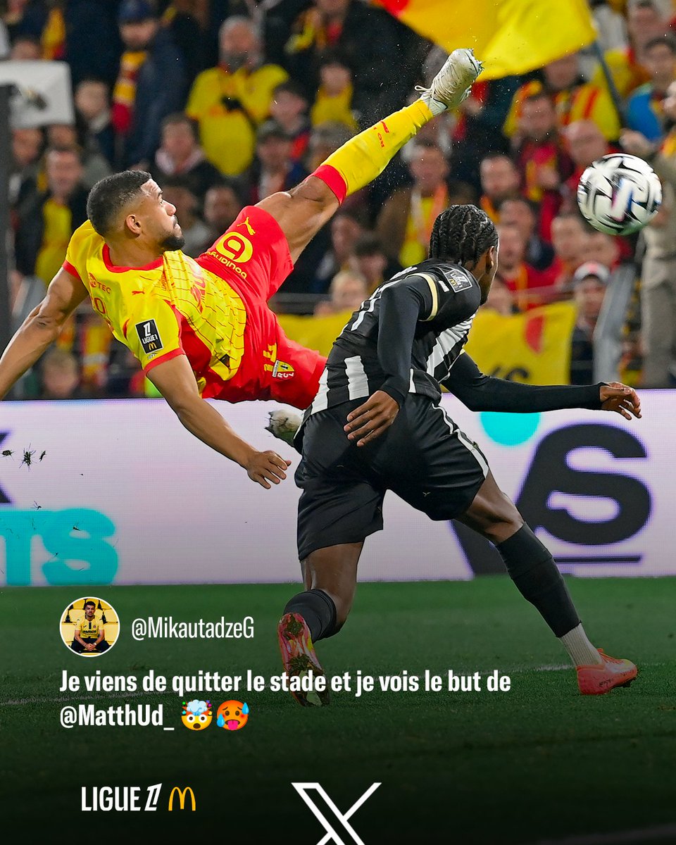 Ligue1's tweet photo. Un but qui fait le tour de l'Europe 🤩

@MikautadzeG 🤝 @MatthUd_ https://t.co/54JmVdkGjg