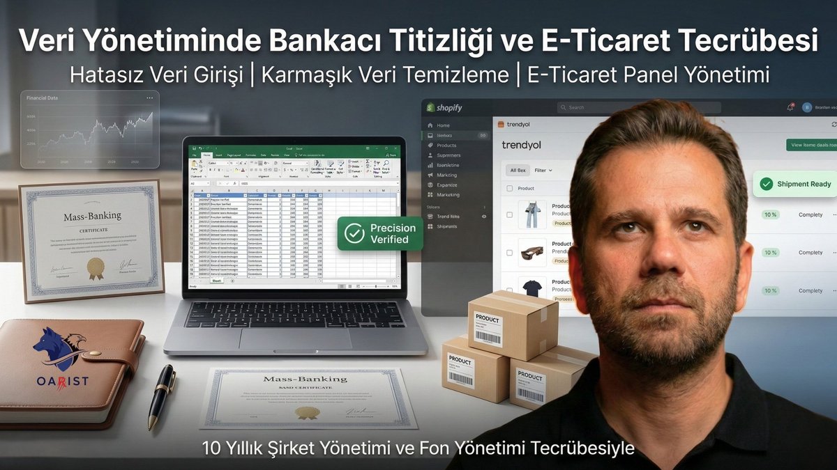 Zamanınız en değerli sermayeniz. Peki neden onu mekanik işlerle harcıyorsunuz?

Excel tablolarında boğulmak, karmaşık verileri hatasız sisteme girmeye çalışmak veya mali analizlerle günlerinizi kaybetmek sizin işiniz değil. 16 yıllık kurumsal finans ve ticaret tecrübemle; Python