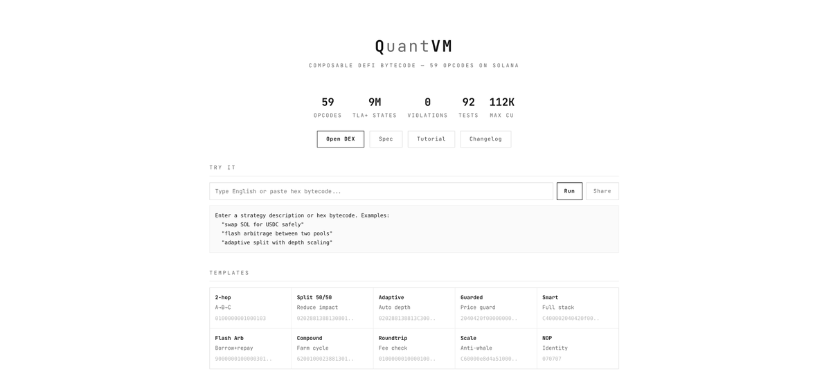 aex402's tweet photo. Introducing QVM.

First in the world.
First on @solana. https://t.co/GYEjHlBx3S