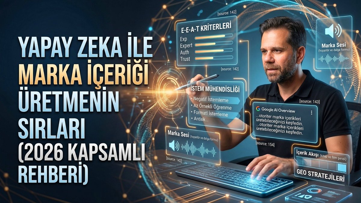 Geleneksel SEO öldü ve o meşhur "10 mavi link" dönemi kapandı. 2026 yılında arama motorları, arama yapanlara sitenizi göstermek yerine doğrudan yapay zeka özetleri sunuyor. Peki bu yeni dönemde trafik nasıl çekilir? Sadece yapay zekaya metin yazdırarak değil; E-E-A-T kriterlerine
