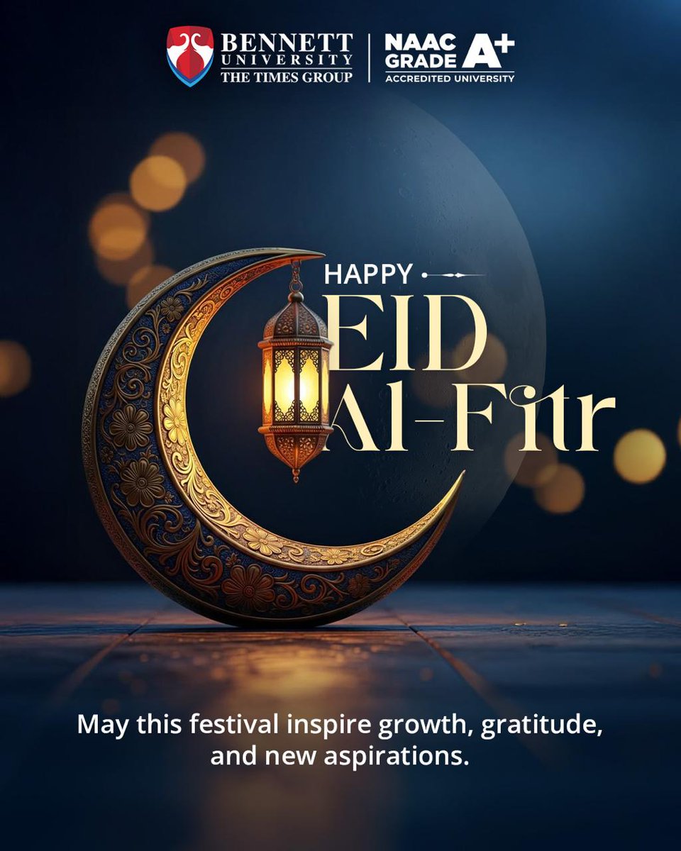 bennettuniv's tweet image. Celebrating the spirit of togetherness, gratitude, and new beginnings this Eid al-Fitr.
May this joyous occasion fill your hearts with happiness, your days with positivity, and your journey with endless growth.

#EidMubarak #EidAlFitr #BennettUniversity #CampusLife