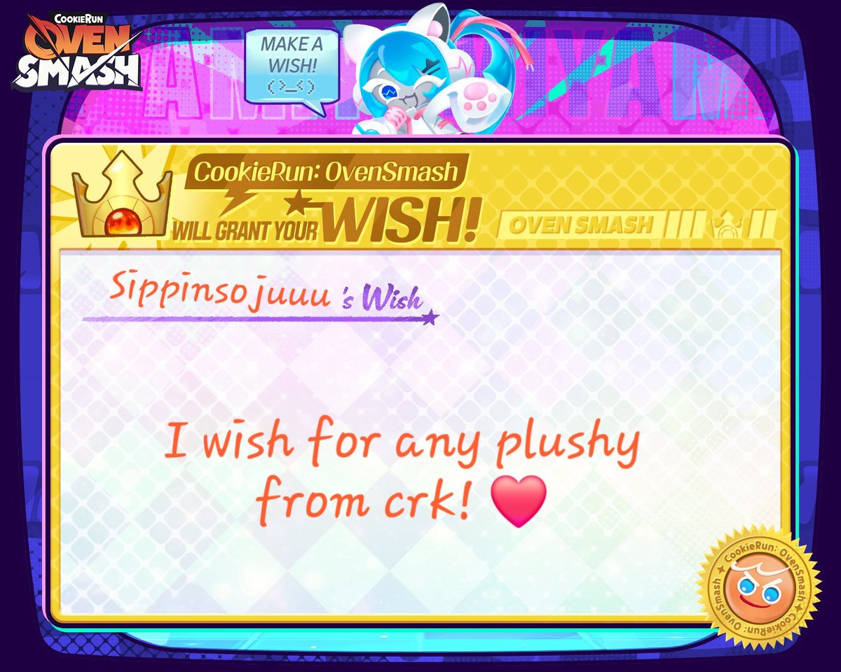 #OvenSmash_Wish #CookieRunOvenSmash
