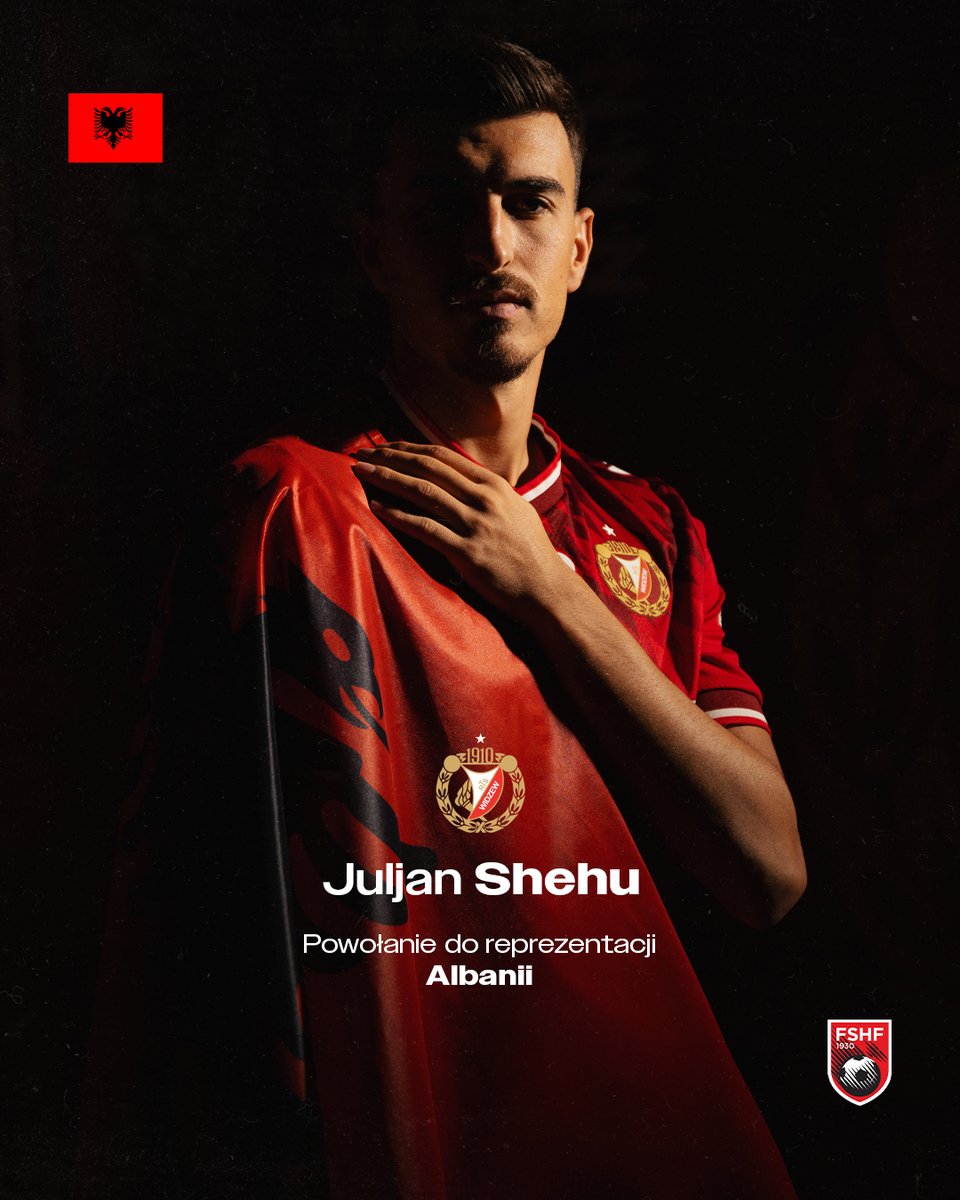 RTS_Widzew_Lodz's tweet photo. Trzeci Widzewiak na Narodowym 🫡

Juljan Shehu powołany do reprezentacji Albanii na baraże o mundial 🇦🇱 https://t.co/R6yEJ3Riwu