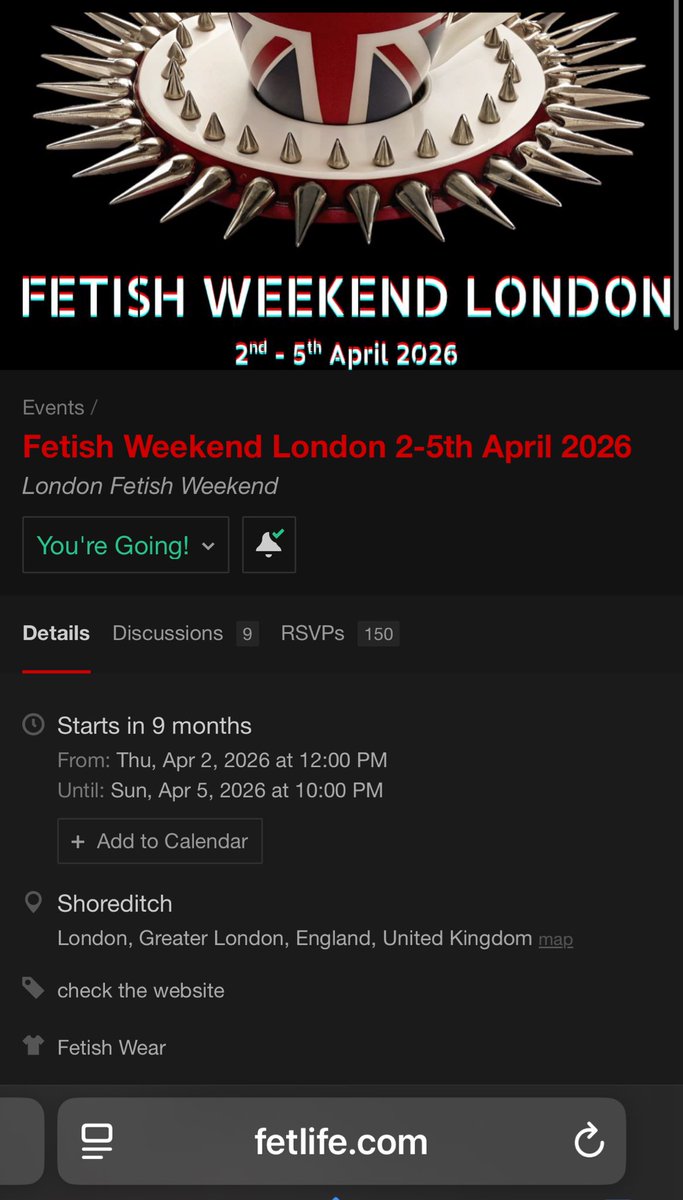 Fetish Weekend London tweet media