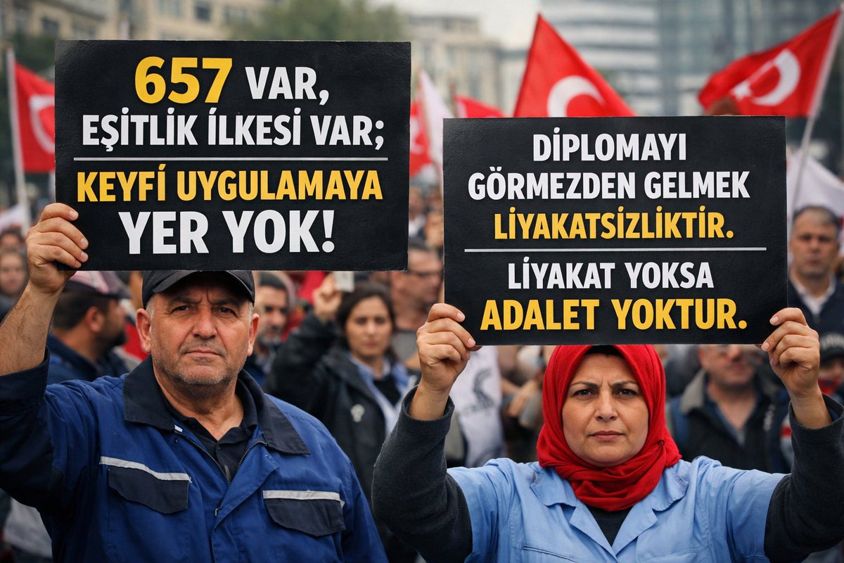 Fetaysabanc2's tweet photo. SYN BAKANIM @isikhanvedat @csgbakanligi @_aliyalcin_ @OnderKahveci @MemurSenKonf @kamusen 
#YardımcıHizmetlerSınıfı PERSONELİ 657 DEVLET MEMURLARI YASASINA TABİİ DEĞİLMİ? EĞİTİMLERİ MESLEKLERİ YOK SAYILIYOR #MaliVeÖzlükHaklarıVerilmiyor 
#YHS STATÜ GÜNCELLENMELİ DÜZENLENMELİDİR https://t.co/l4AVLiLWwb