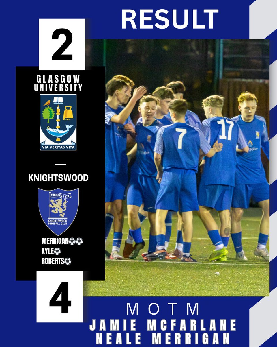 Knightswood FC u20s WoSFDL tweet media