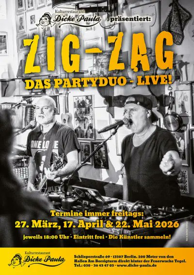 ZIG-ZAG | Die Party-Sensation im Kulturrestaurant Dicke Paula altamann.com/events/zig-zag…