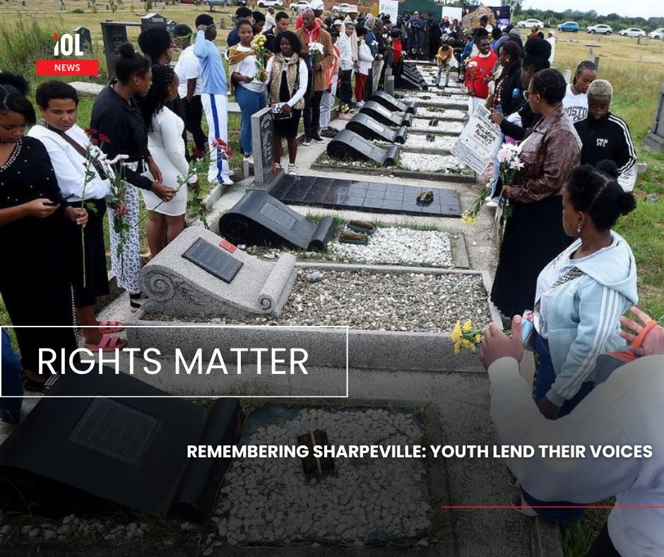 IOL's tweet image. Human Rights Day is a call to action: equality, respect, and justice must be lived, not just written. From Sharpeville to today, the fight for real rights continues. 
#HumanRightsDay #SharpevilleLegacy #EqualityForAll #StandUpSpeakOut #YouthVoices #LiveRights #EndGBV #JusticeNow