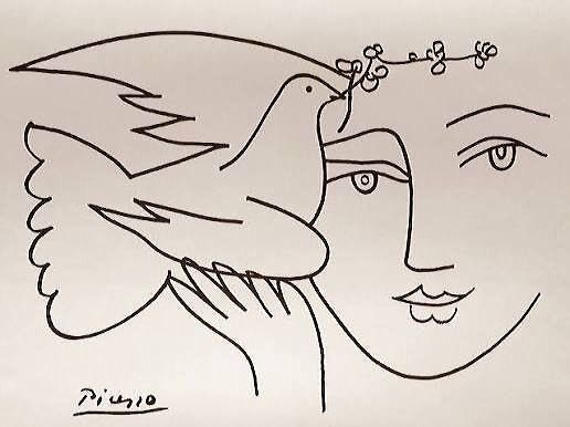 <a href="/SalaLettura/">©️ Il Caffè Letterario</a> #InCercaDiPace
#SalaLettura

Che la terra produca,
che la terra fiorisca
che la carne e il sangue viventi
non siano mai sacrificati.
Che il volto umano conosca
l’utilità della bellezza
sotto l’ala della riflessione[…
L’architettura della pace
riposa sul mondo intero
Paul Éluard