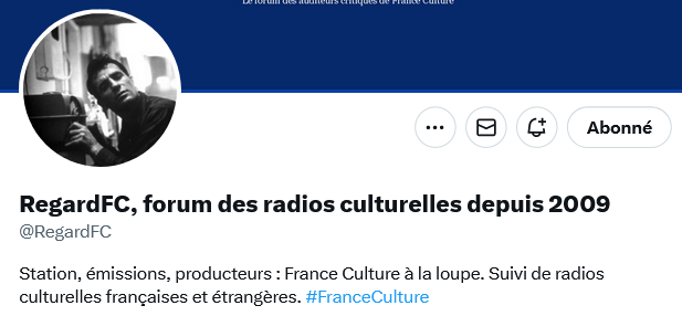 RegardFC, forum des radios culturelles depuis 2009 tweet media