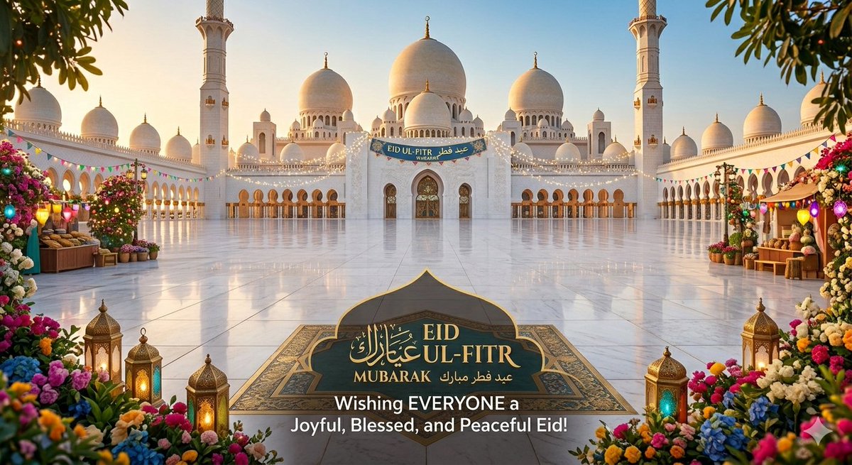 Wishing Everyone a Joyful, Blessed and Peaceful EID

#EidMubarak #EidUlFitr