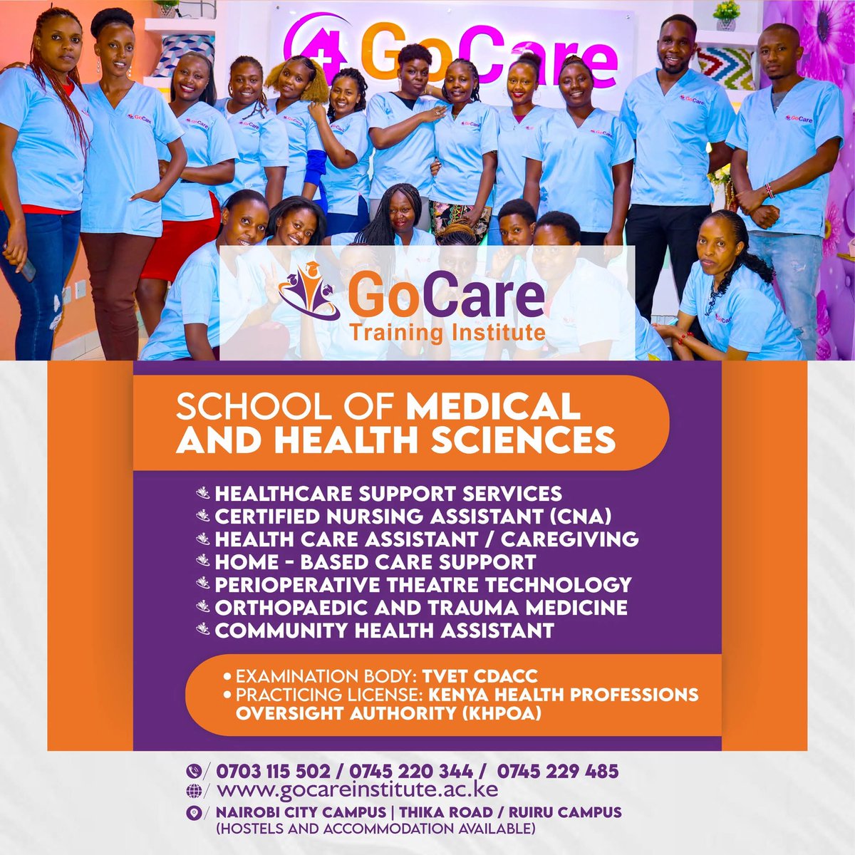 GoCareInstitute's tweet photo. Some careers pay the bills. Others change lives.
Healthcare does both.

If you’ve ever felt the desire to help, to care, to make a real difference in someone’s life this is where it begins.

⚡ May intake is ongoing and slots are filling fast.

 #GoCareTrainingInstitute https://t.co/vH8Tkr3Si2