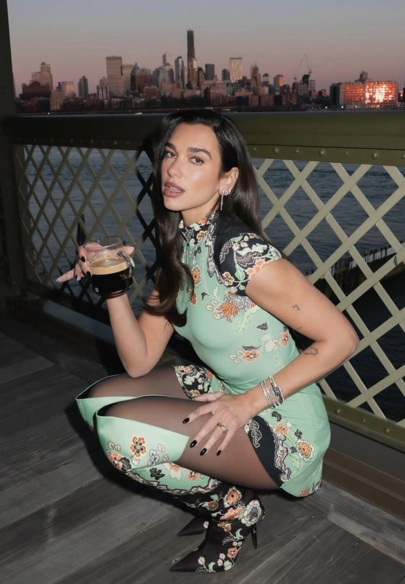 Dua Lipa in tights