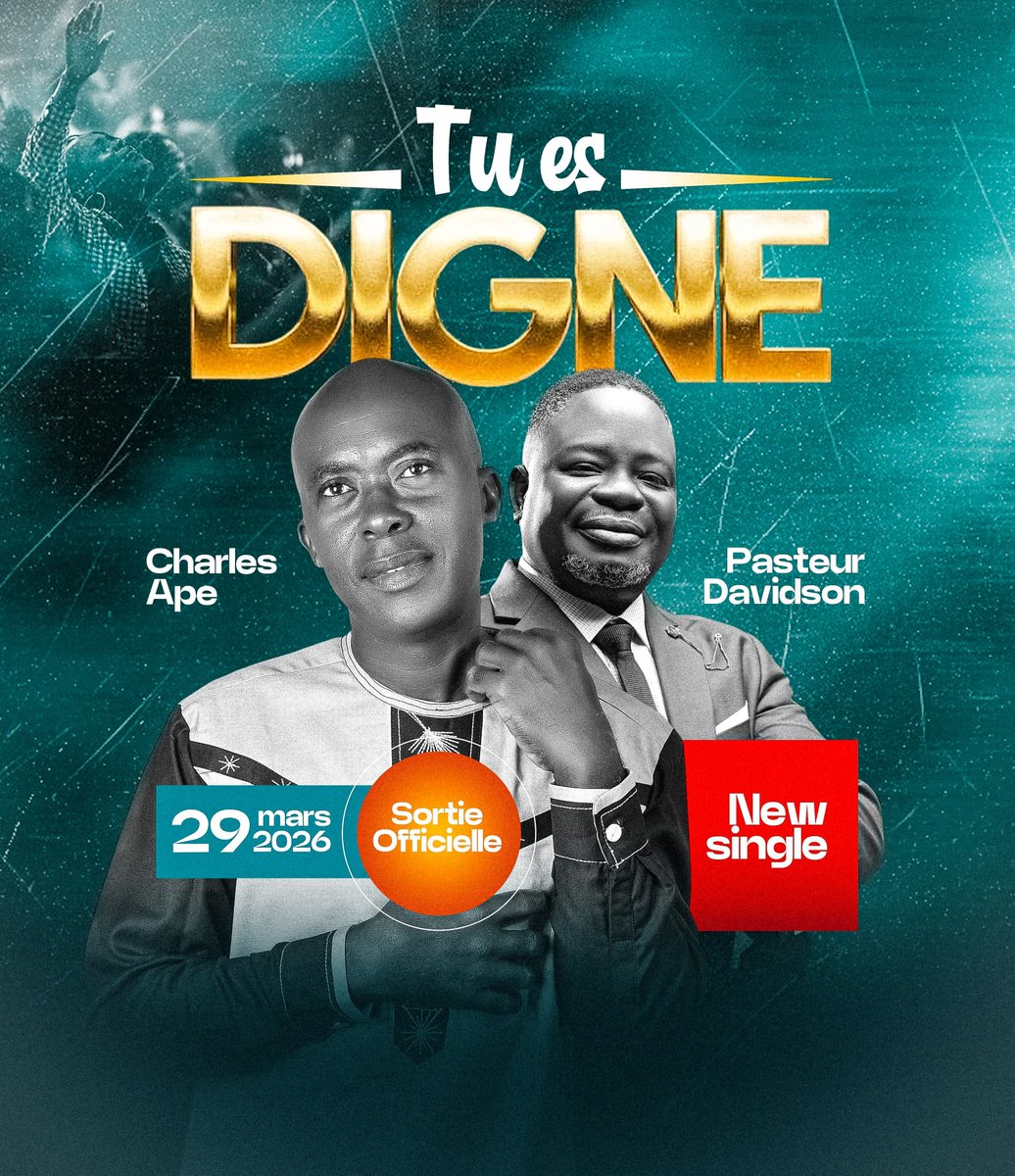 TU ES DIGNE | CHARLES APE &amp; Past. DAVIDSON

Une grande nouveauté s'annonce sur ce 29 Mars. Tu es digne est une sortie très attendue venant de l'auteur de 'Ʋulata' des dizaines d'années en arrière 🛍️

#CharlesApe #PasteurDavidson #TuEsDigne #EdemosRecords #EdjGroup