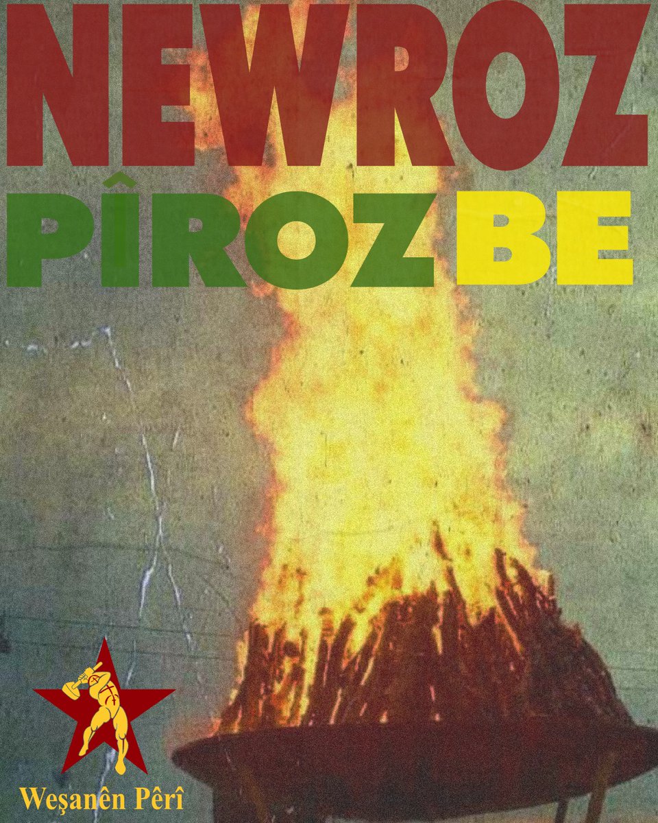 Newroz agirê şerê Kawayên li dijî Dehakên zalim e.

Bijî Newroz! Newroz Pîroz Be!
