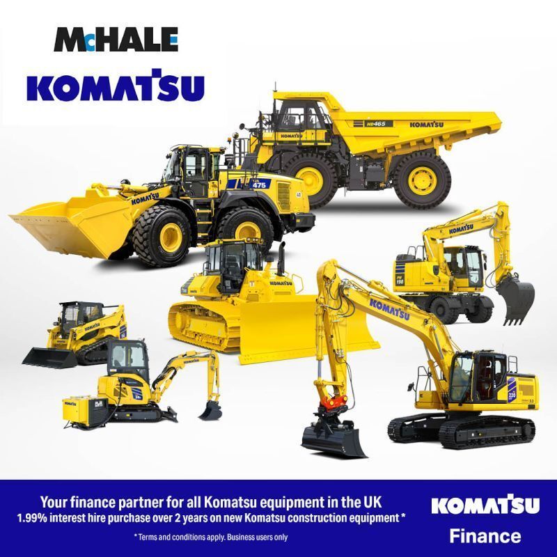 McHaleKomatsu's tweet image. 1.99% Interest Hire Purchase over 2 years on new Komatsu Construction Equipment

* Full details here: buff.ly/MgXgT9n

#creatingvaluetogether #mchalekomatsu #komatsu #pc220LCi