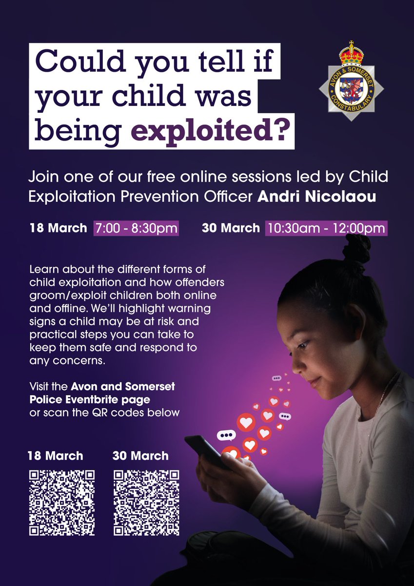 UK_Daniel_Card's tweet image. Not a fun subject, but @ASPolice are running some online sessions, the next is on the 30th of March 2026! 

the QR code link for the 30th March:
eventbrite.co.uk/e/free-session…

#Police #Society #Safety