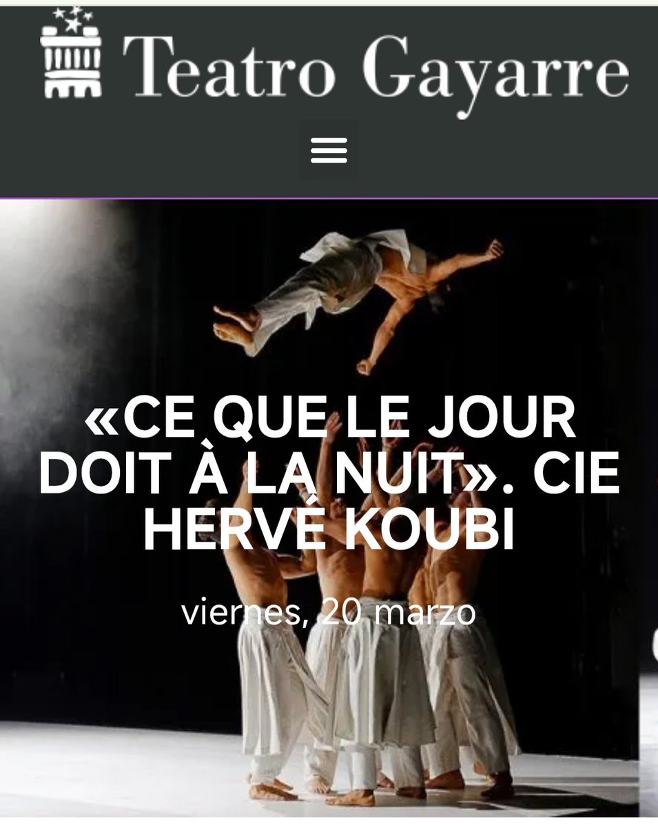 jehchechu's tweet image. #CeQueLeJourDoitALaNuit

¿En @TeatroGayarre aplauden más que en @TeatroBreton?

Menos compleja que #SolInvictus y #LasNochesBárbaras (fue creada en 2013).

Lo de la novela no lo pillo en esta mezcla de acrobacias y danza de @HerveKoubi

Al final todos enseñando pecho y pectorales