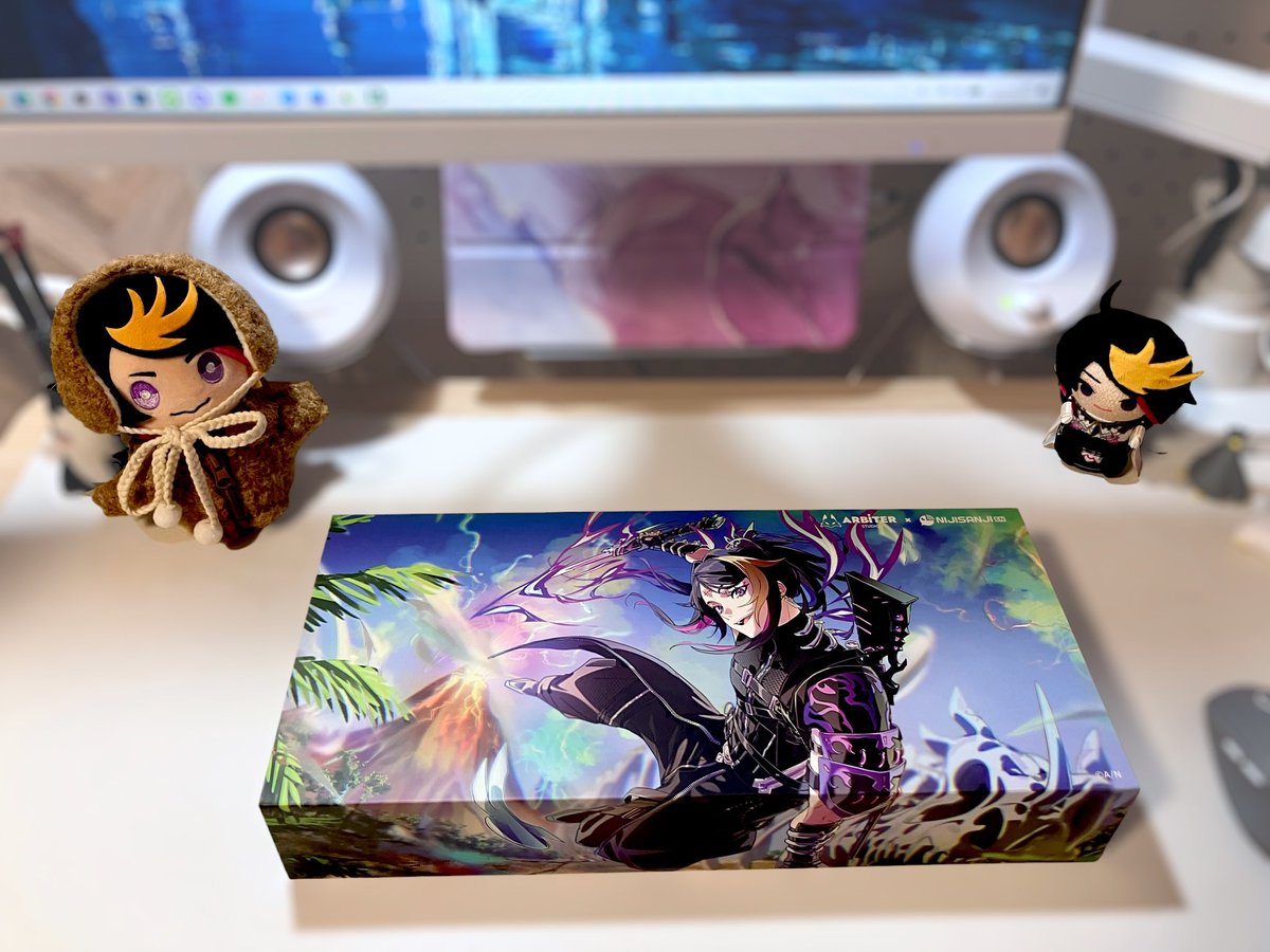 Mii_meteor19's tweet photo. Finally arrived!! ✨
The design is super stylish, but Shu’s hand-drawings fit in perfectly 🥹💜
And the typing sound is just creamy… I’m obsessed.

…my iPhone mic didn’t do it justice tho 😂

#arbiterstudio #ShuYamino https://t.co/IOWcsy4Zm8