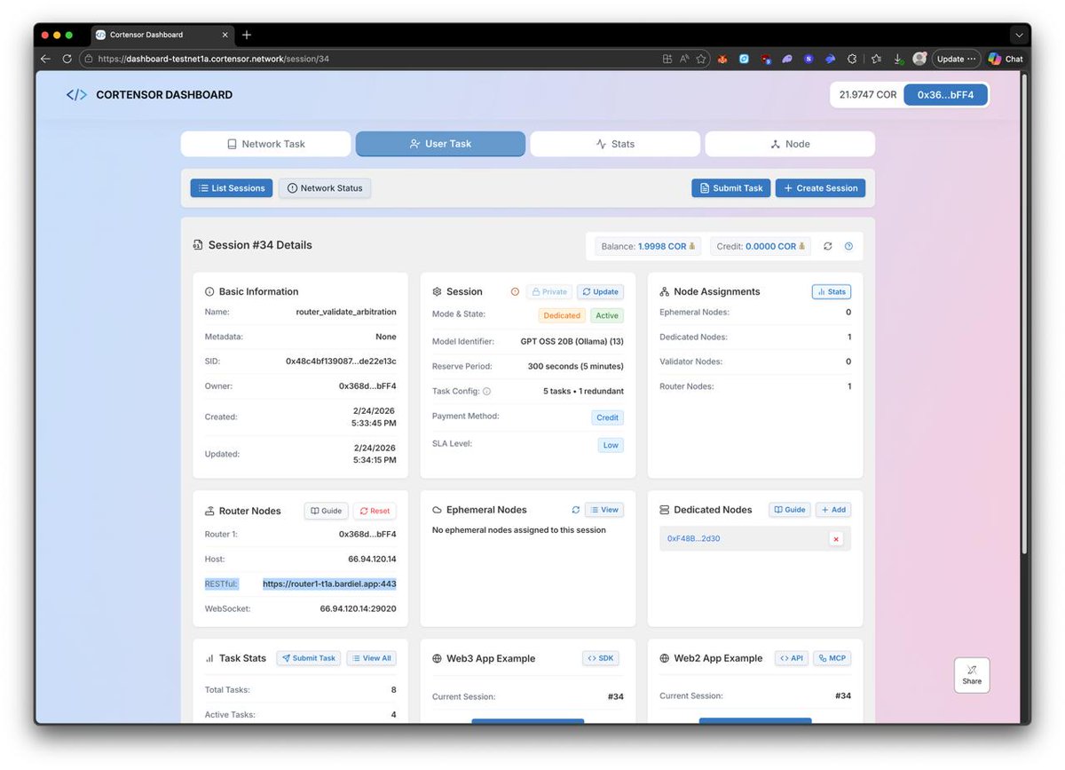 Cortensor tweet media