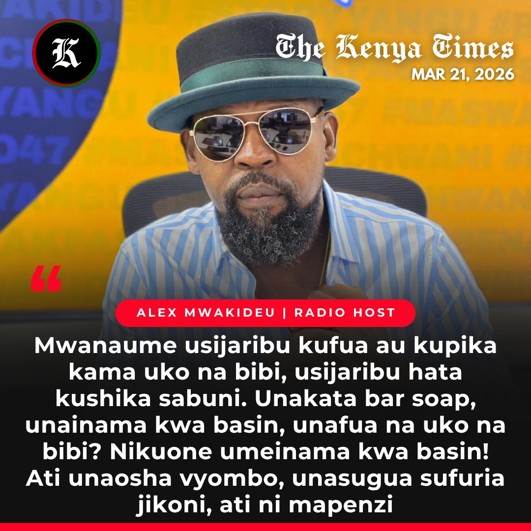 I concur An African man should provide and then sit back and get served! unaosha vyombo bibi akiwa wapi? unachizi nini? some of you need canes in a daily dose!