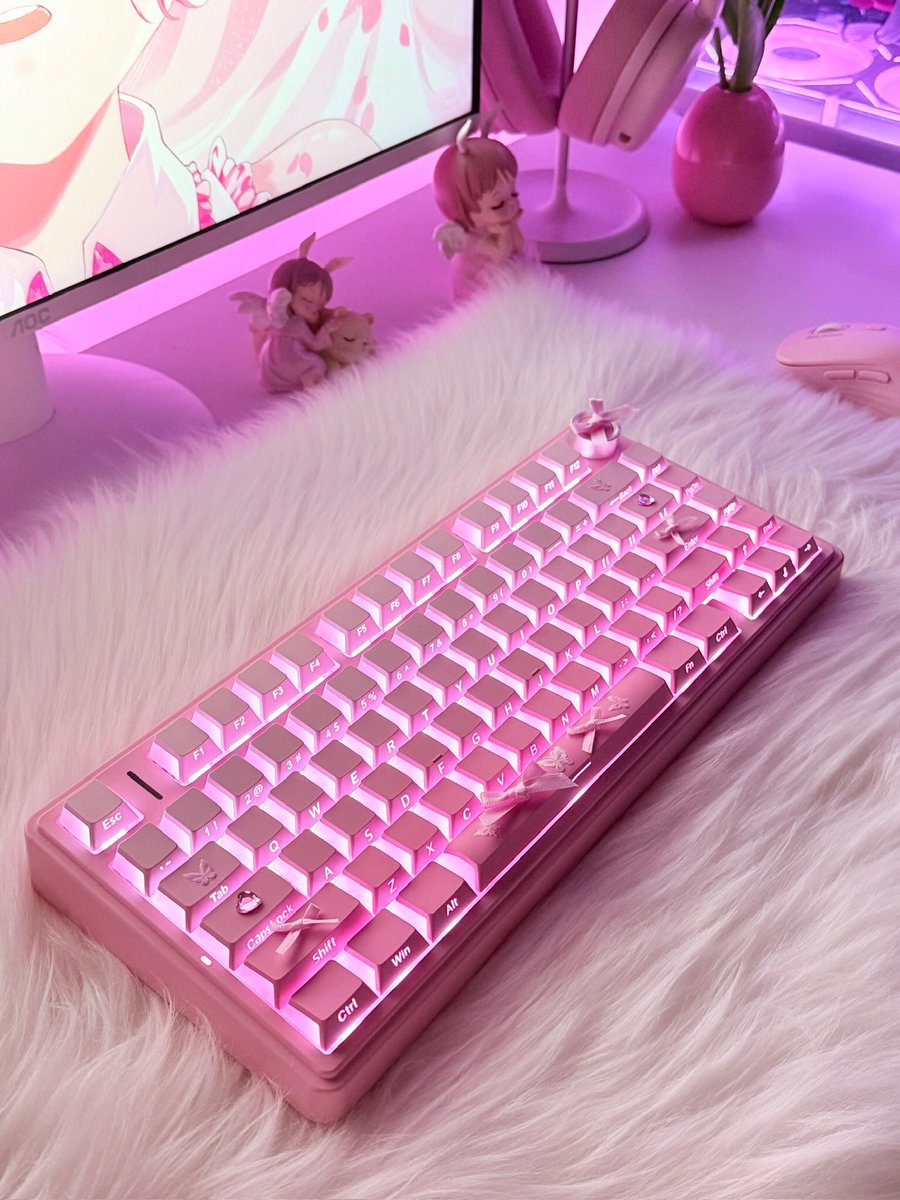 aulagamingstore's tweet photo. Soft pink. Clean glow. ✨⌨️
Meet the AULA F75 Pro Pink Transparent Keycaps — where aesthetics meets performance.
Upgrade your setup with a fresh spring vibe 🌸

Shop now 👇
 https://t.co/A9jrovgQZF
(Use this link to get 8% off &amp; support the channel)

#AULA #AULAGaming #AULAF75Pro https://t.co/jc8TcQVa6x