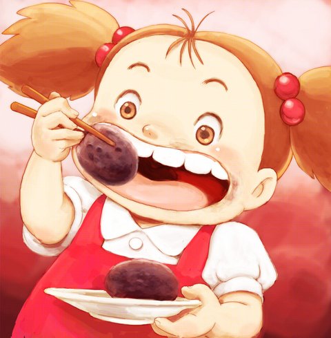 「おはぎ!」|おてんば丼のイラスト