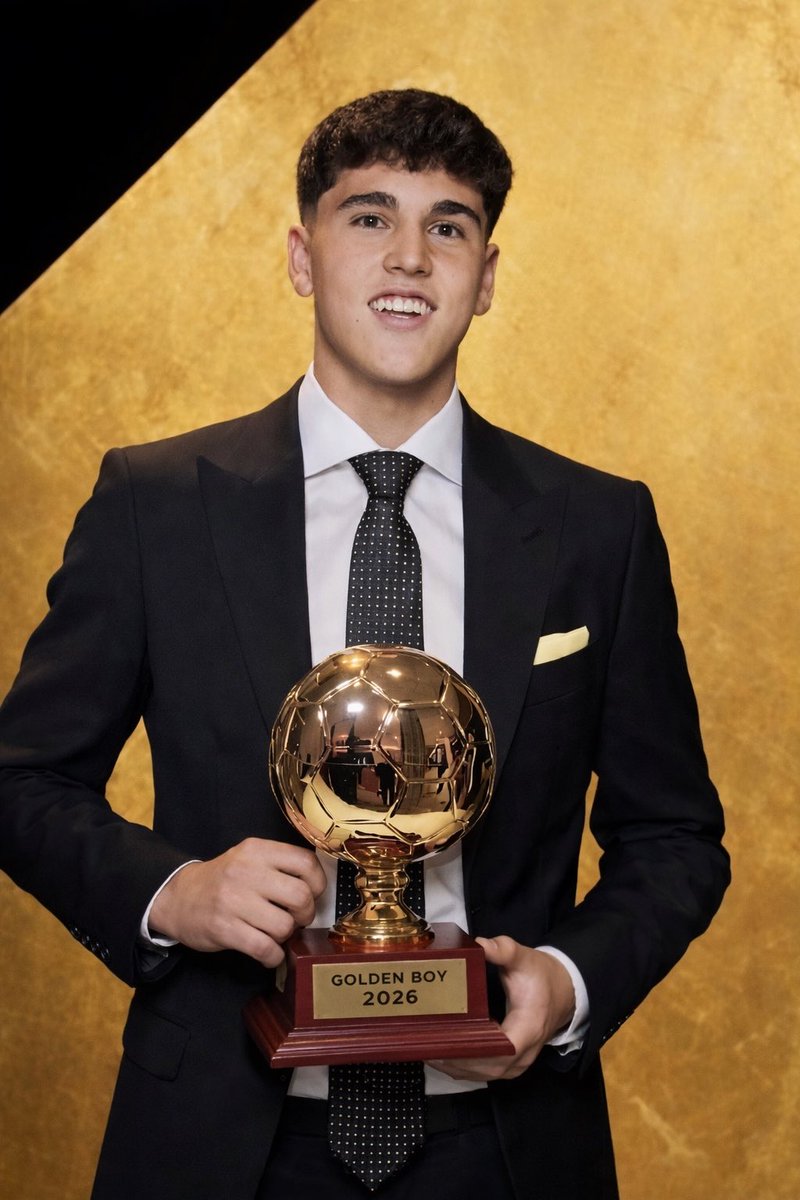 🚨BREAKING | Top 10 Favorites To Win The Golden Boy Award 2026

10.🇫🇷 Warren Zaïre-Emery
9. 🇧🇷 Estevao Williams 
8. 🏴󠁧󠁢󠁥󠁮󠁧󠁿 Rio Ngomuha
7. 🇭🇷 Luka Vuskovic
6. 🇩🇪 Lennart Karl......𝙨𝙝𝙤𝙬 𝙢𝙤𝙧𝙚