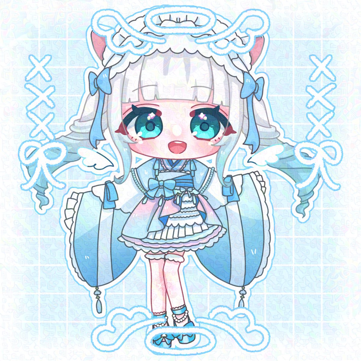 amazora_kuu's tweet photo. 【 #SDイラスト公開 】

Ame様 #0630_Ame に
とてもかわ過ぎる和ロリータのSDを描いていただきました！！！！
ベリーベリーキュートすぎるから
一旦みんな見て🥰🤍🤍🤍
 #IRIAMライバー https://t.co/qSLsw6SlGm