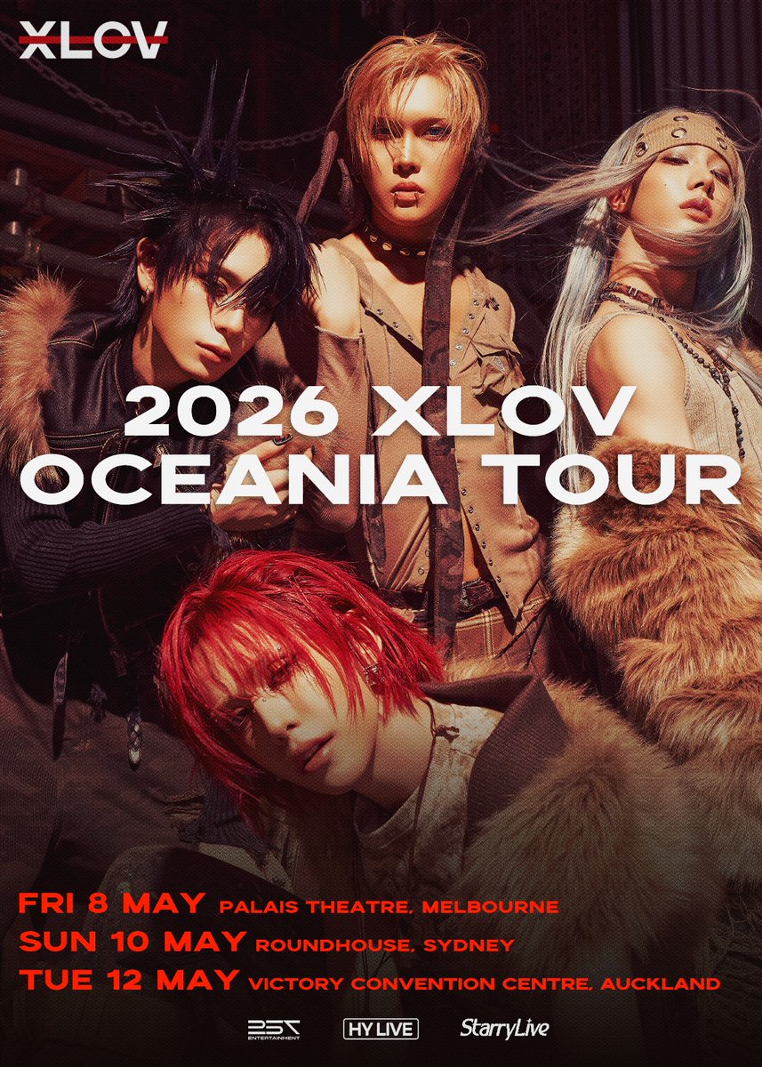 2026 XLOV OCEANIA TOUR [MELBOURNE] 📆 2026.05.08 📍 Palais Theatre