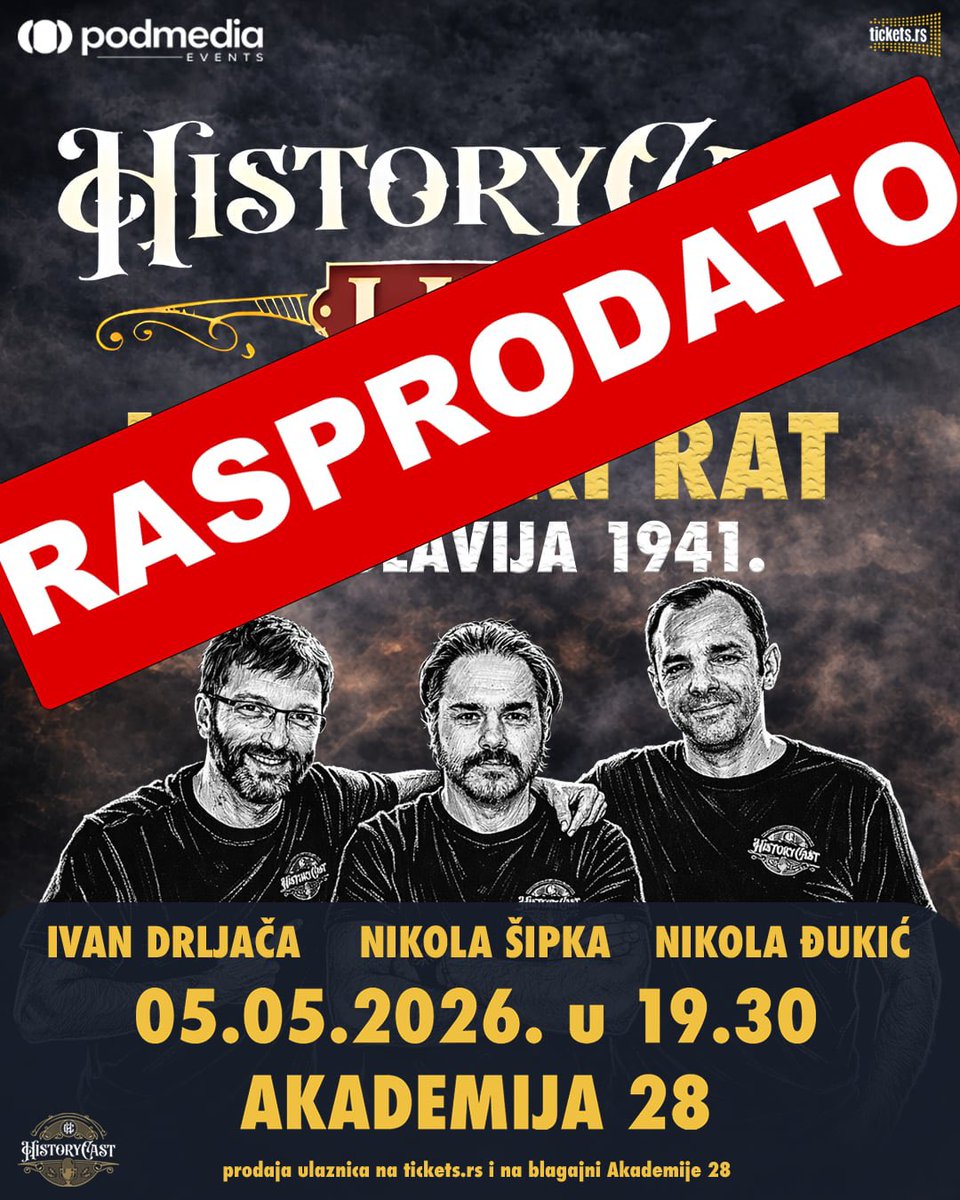 HistoryCast tweet media