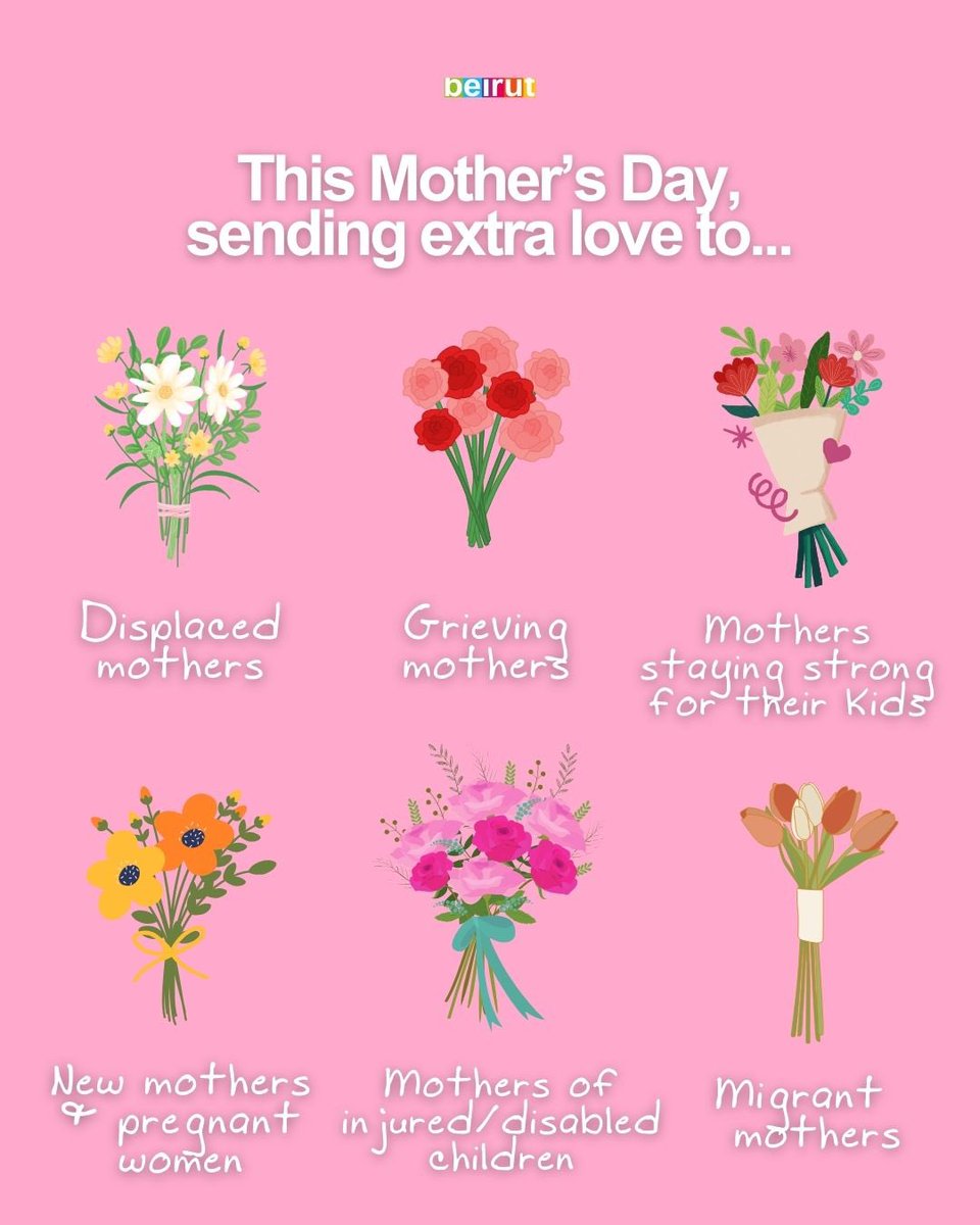 BeirutCityGuide's tweet photo. This Mother's Day, we send our love to all the mothers in Lebanon surviving such difficult times ❤️‍🩹 https://t.co/vx0ovne3PU