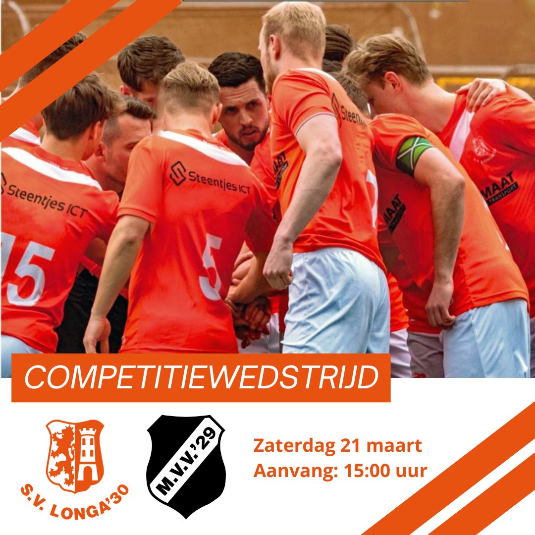 longa30's tweet photo. Matchday! ⚽️ Vanmiddag hoopt Longa ‘30 de goede lijn door te zetten tegen @mvv29nieuws. Er wordt in eigen huis om 15.00 uur afgetrapt. Graag tot dan! 🤝 https://t.co/vjdkY0BMLg