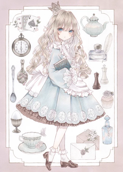 お気に入りのアナログのアリス達 #コピック