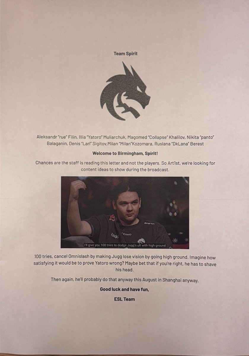 Team Spirit Dota 2 tweet media