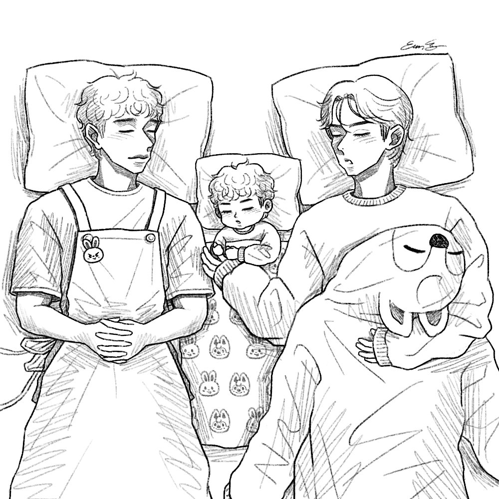 낮잠 시간🐺🐰
#찬밍 #minchan