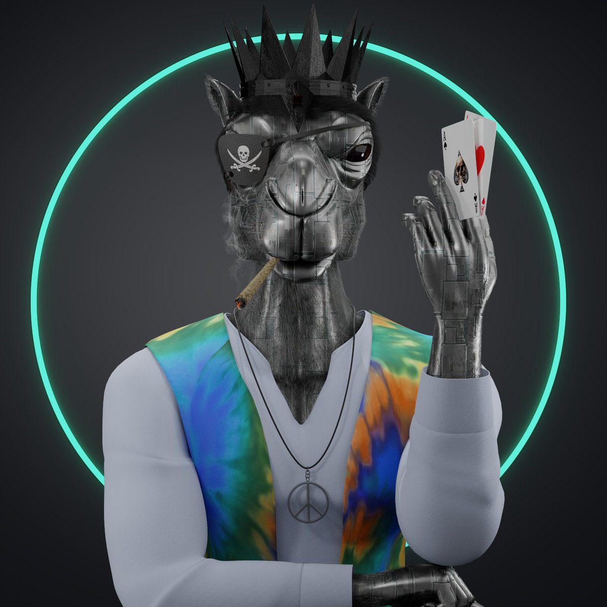 Happy Weekend #XRP fam!

We've been giving away cool #NFTs to our community:

- Casino Cards
- Corebit camels <a href="/DigitalPalm/">DigitalPalm MINTING on XRP.CAFE</a>
- <a href="/trekoutdoorco/">TREK</a> Moosies
- and more!

Next giveaway is this <a href="/xrplwiseguys/">Wise Guys</a> Enforcer.

Join our community and let's RAVE!

#RVR #music #art