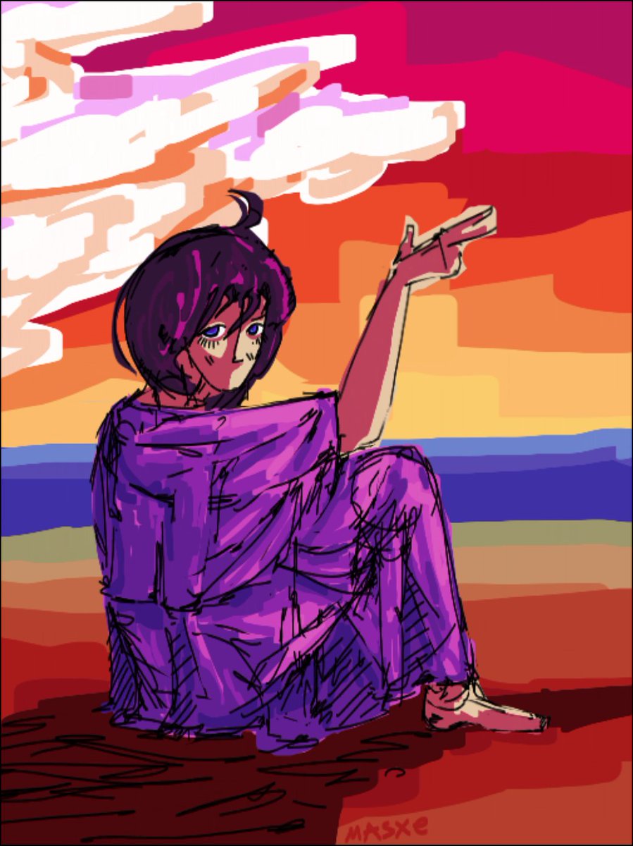 I got a little too invested into drawing a shoulder and