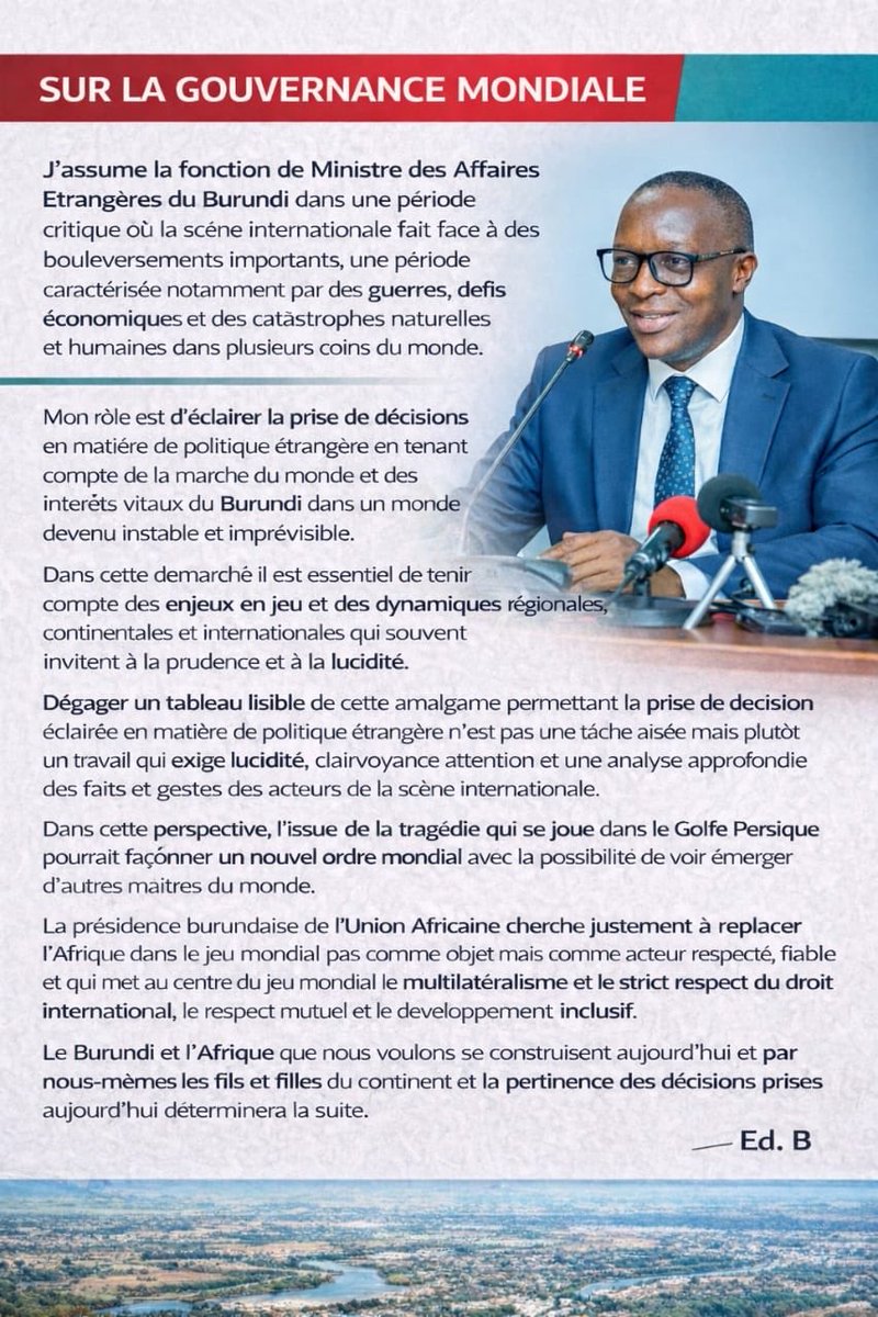 Edouard Bizimana/ MoFA 🇧🇮 tweet media