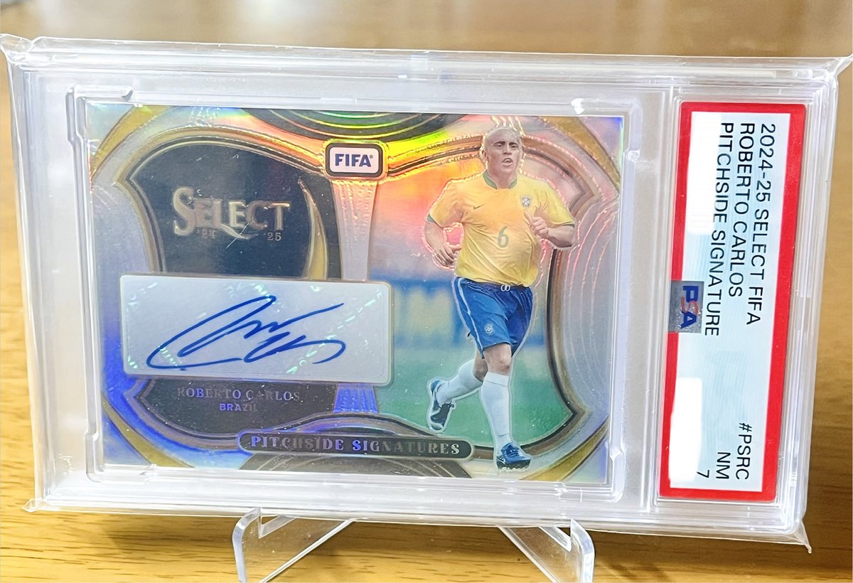Topps ロベルト カルロス 世界25枚限定 直筆サインカード Auto 