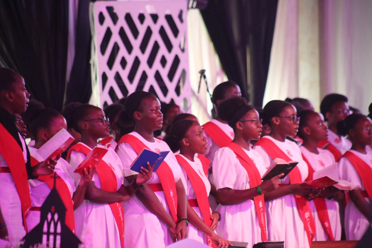 DVIUganda's tweet photo. HAPPENING NOW:
"The chapel has been a place of worship and spiritual nourishment for generations of Gayaza girls” - Mrs. Robinah Katongole Kizito the Headmistress of @GayazaHighSch
@DVI_Uganda, values  shared spaces that bring people together in purpose
#pillarsofgrace https://t.co/R2iMMmH6Qj