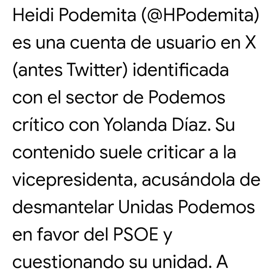 Heidi Podemita tweet media